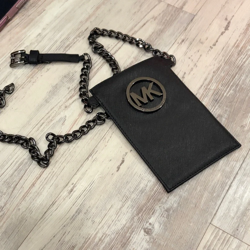 Michael Kors Black Chain Wallet - Picture 9 of 9
